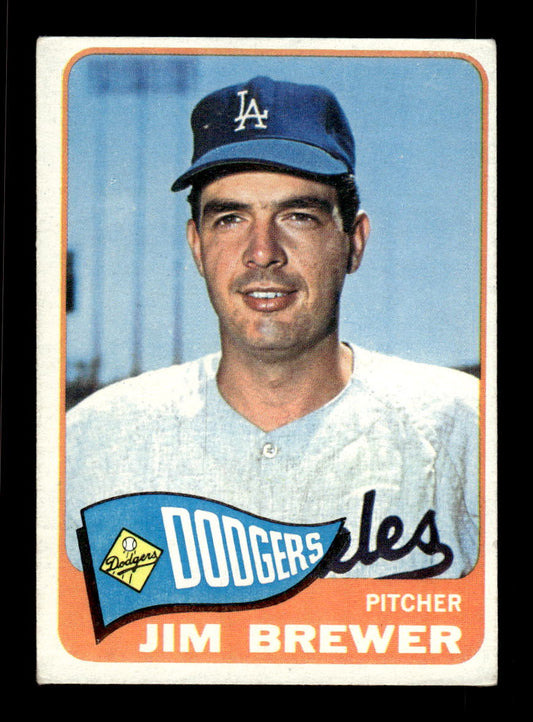 1965 Topps #416 Jim Brewer Los Angeles Dodgers VGEX CS26015656