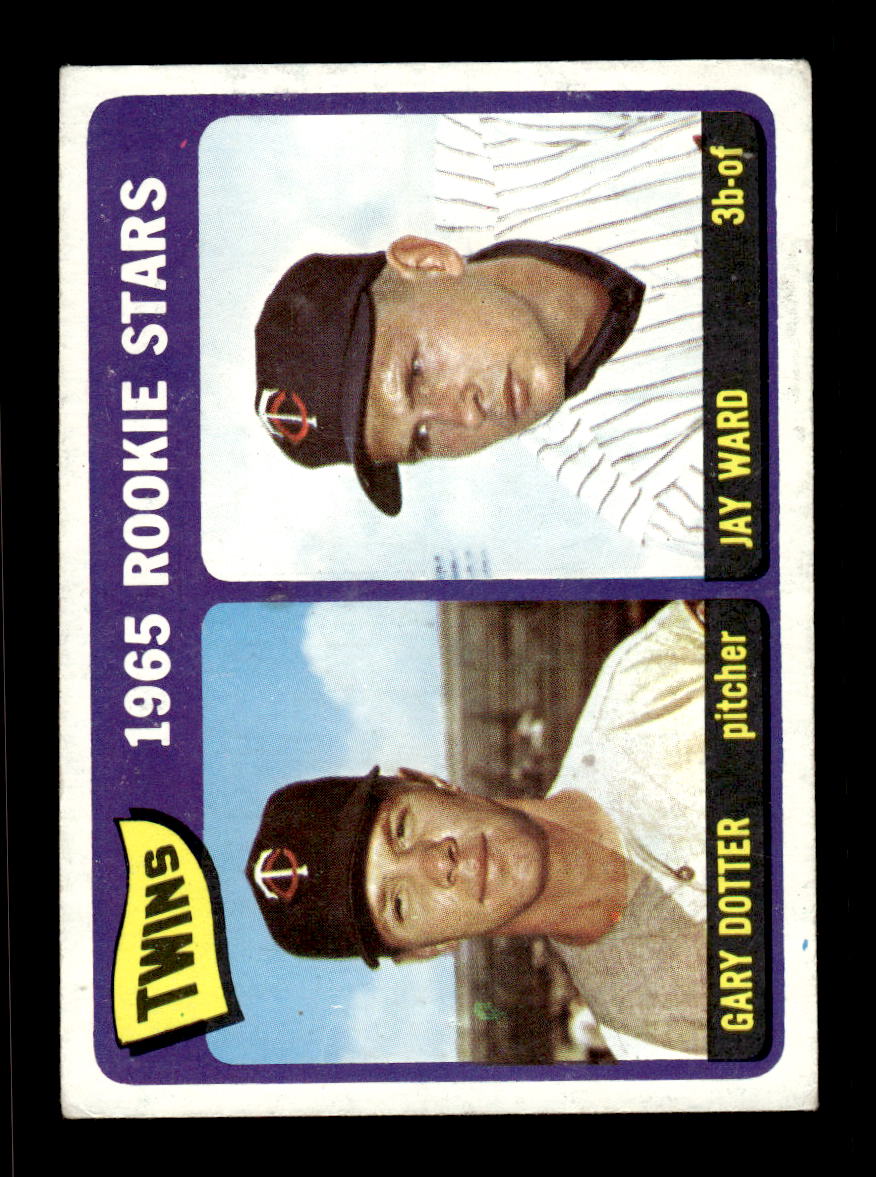 1965 Topps #421 Twins 1965 Rookie Stars Gary Dotter / Jay Ward VGEX CS26015661