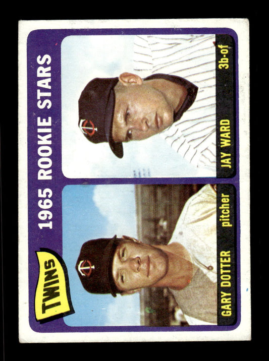 1965 Topps #421 Twins 1965 Rookie Stars Gary Dotter / Jay Ward VGEX CS26015661