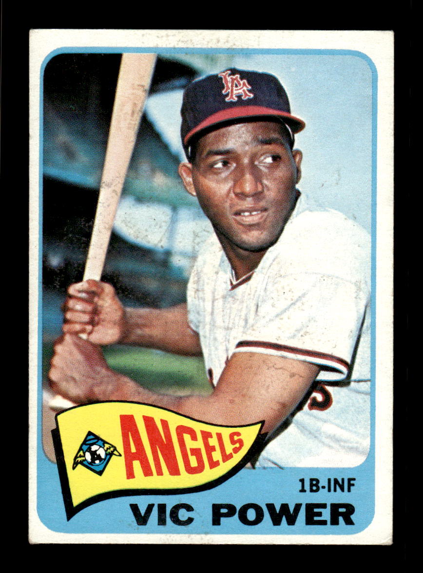 1965 Topps #442 Vic Power Los Angeles Angels EXMT CS26015680