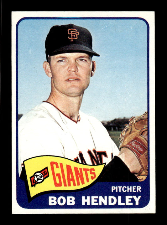 1965 Topps #444 Bob Hendley San Francisco Giants EXMT CS26015682