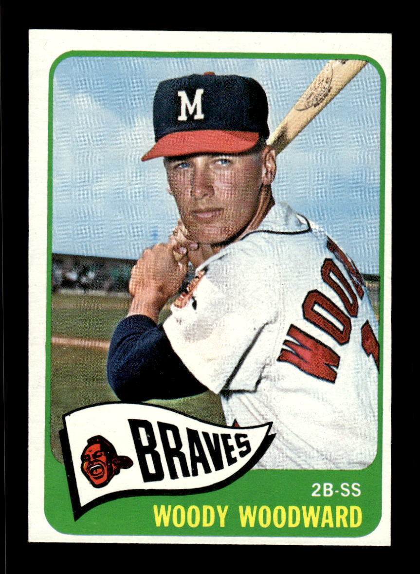 1965 Topps #487 Woody Woodward Milwaukee Braves EXMT CS26015721