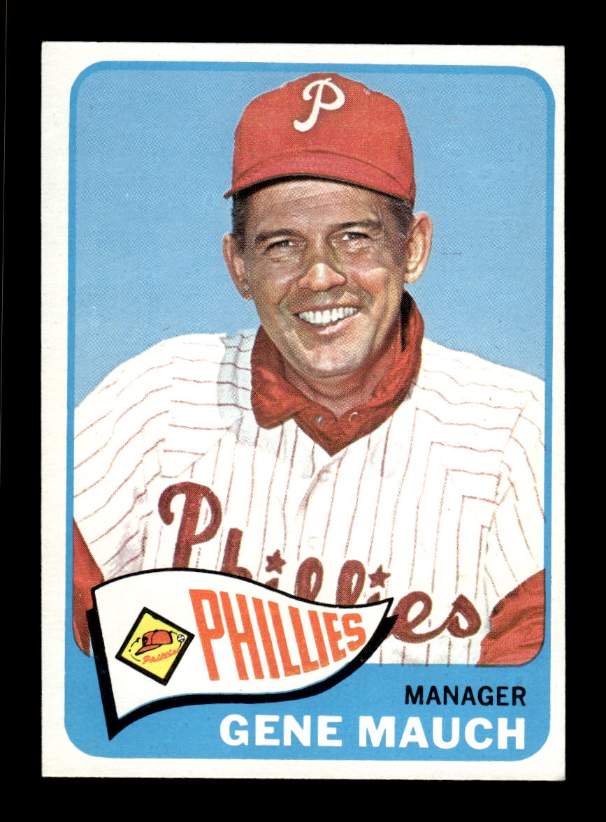 1965 Topps #489 Gene Mauch Philadelphia Phillies EXMT CS26015723