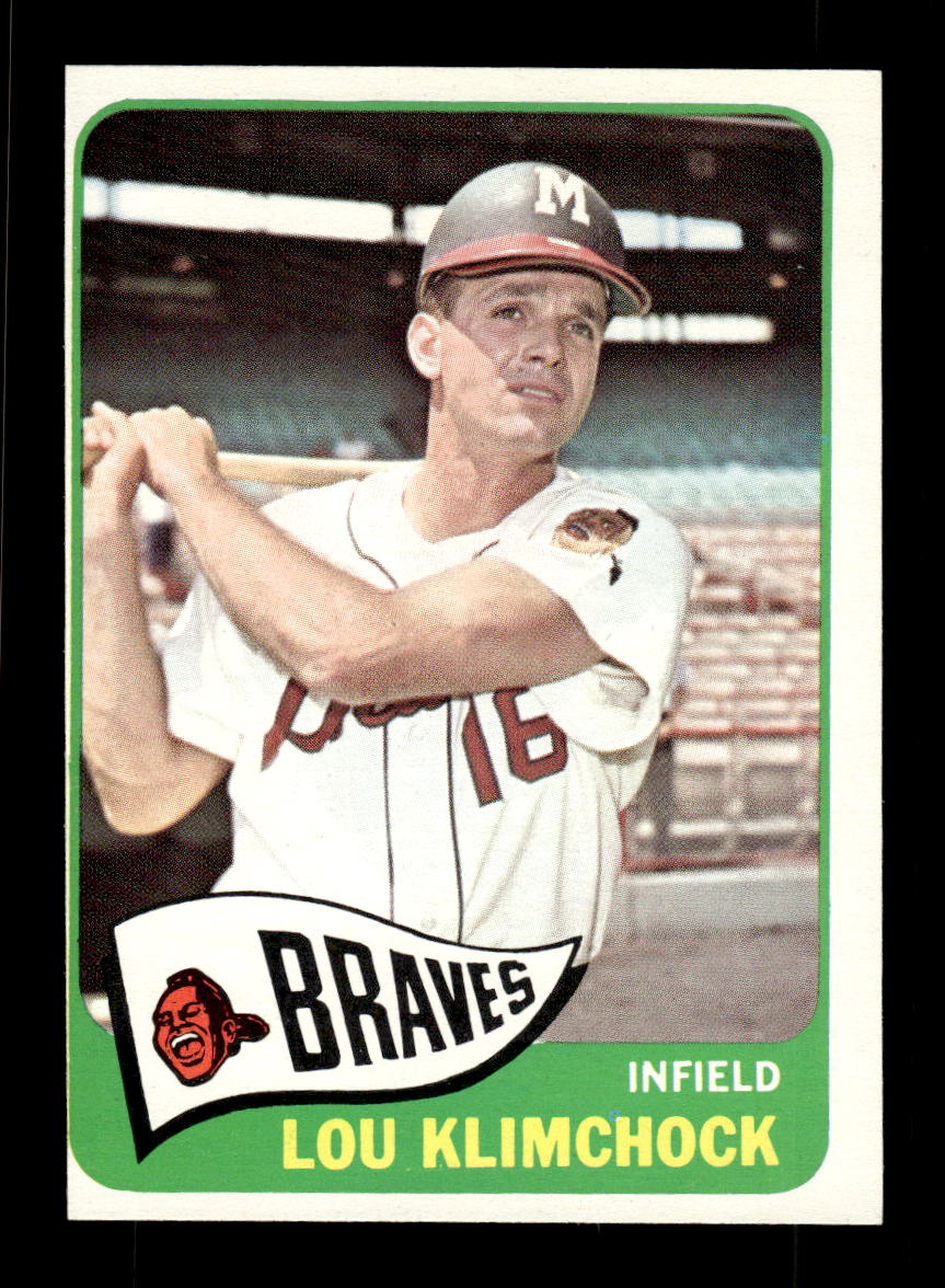 1965 Topps #542 Lou Klimchock Milwaukee Braves EXMT CS26015771