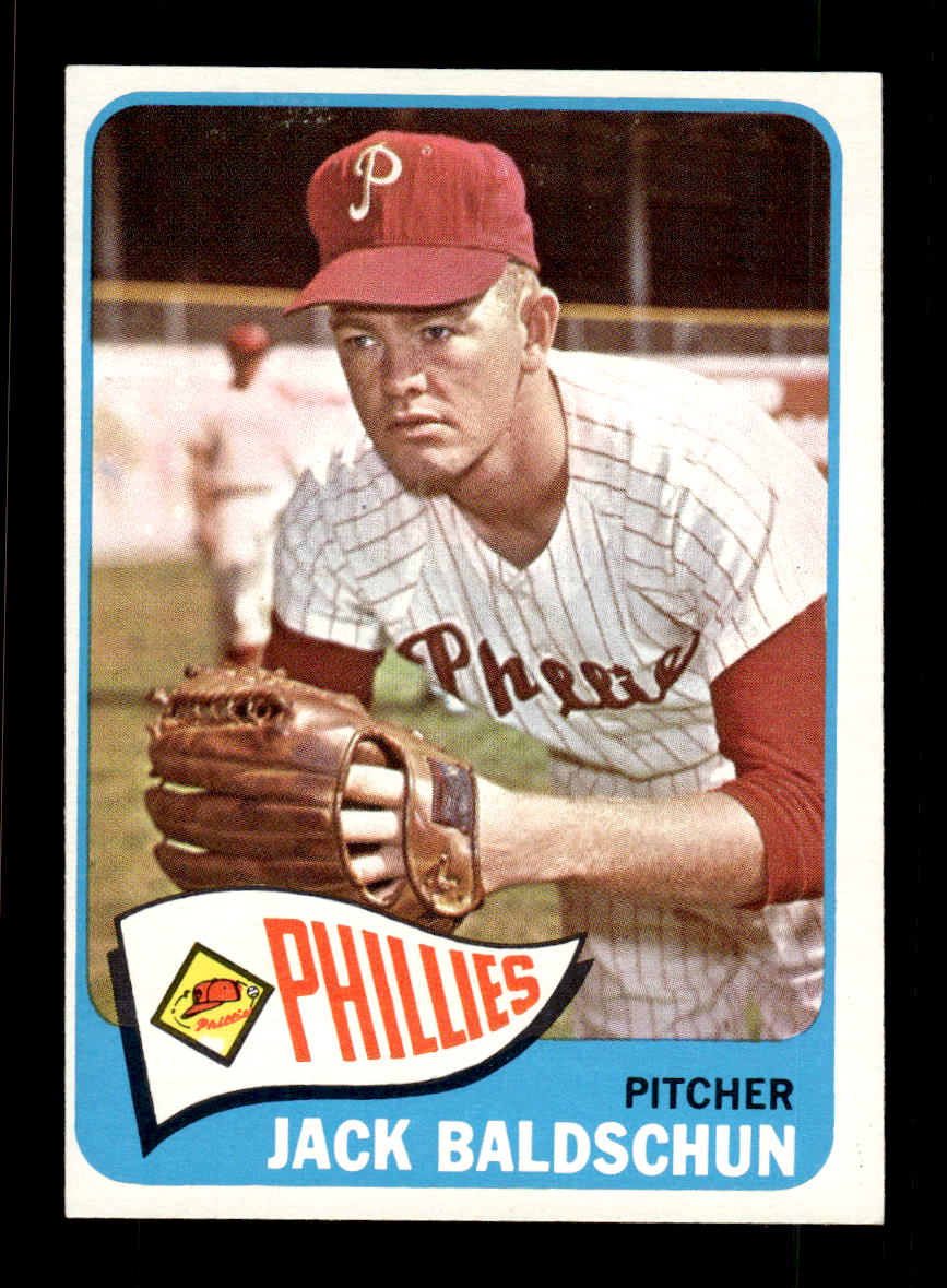 1965 Topps #555 Jack Baldschun Philadelphia Phillies EXMT CS26015783