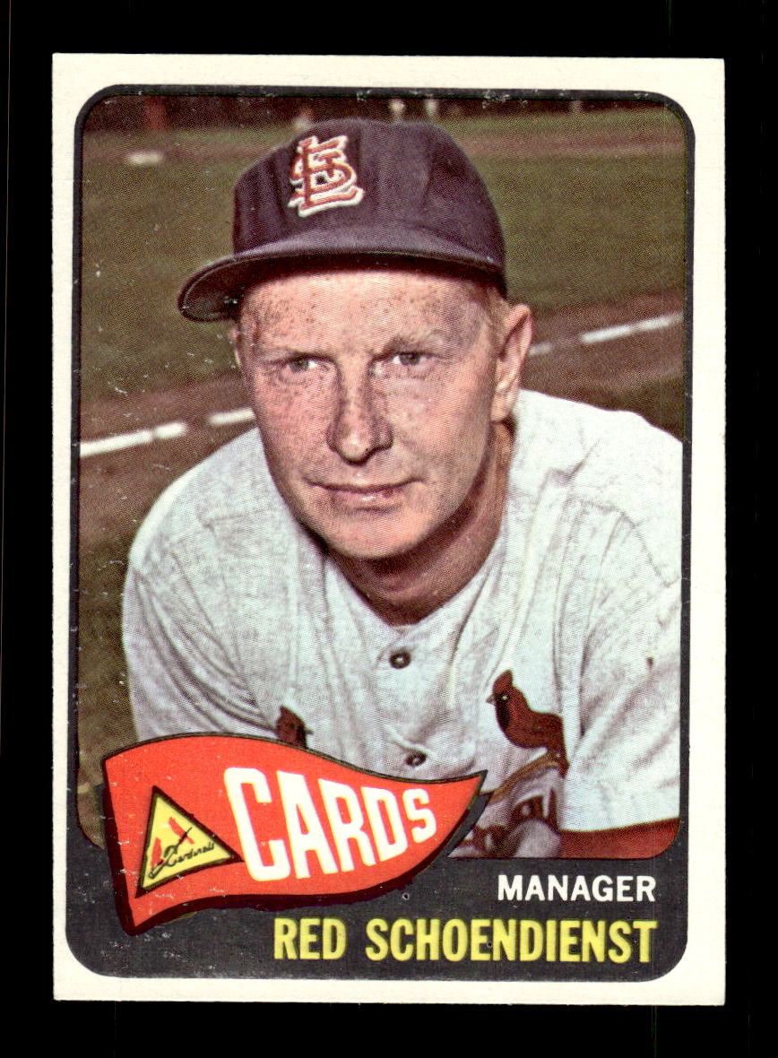 1965 Topps #556 Red Schoendienst St. Louis Cardinals EXMT CS26015784