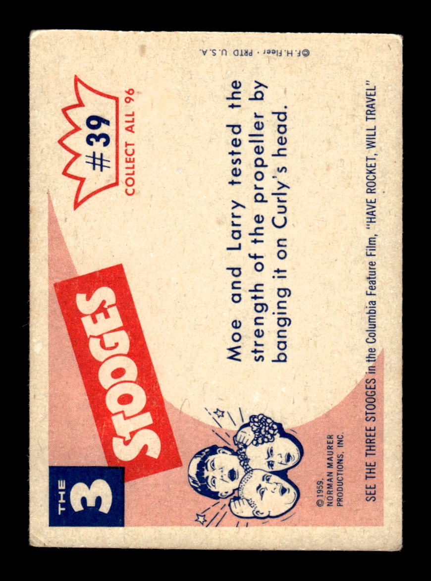 1959 Fleer The Three Stooges #39 VG CS26016358
