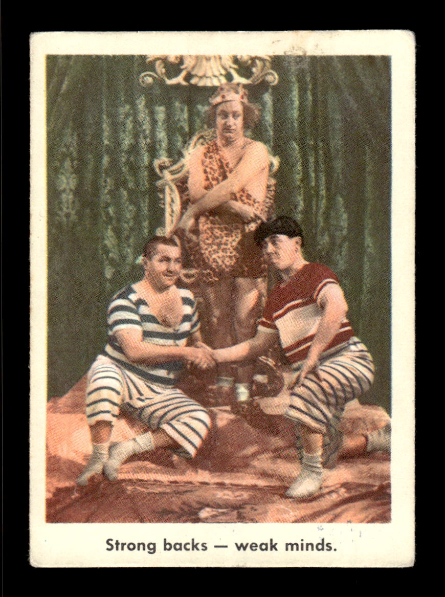 1959 Fleer The Three Stooges #84 Strong backs - weak minds. VG CS26016366
