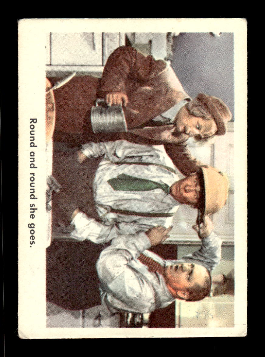 1959 Fleer The Three Stooges #86 Round and round she goes. VG CS26016367