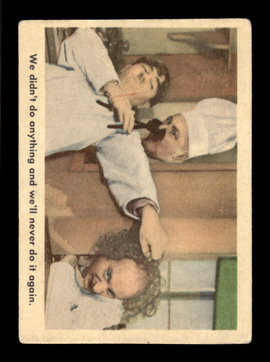 1959 Fleer The Three Stooges #93 We'll never do it again. VG CS26016368