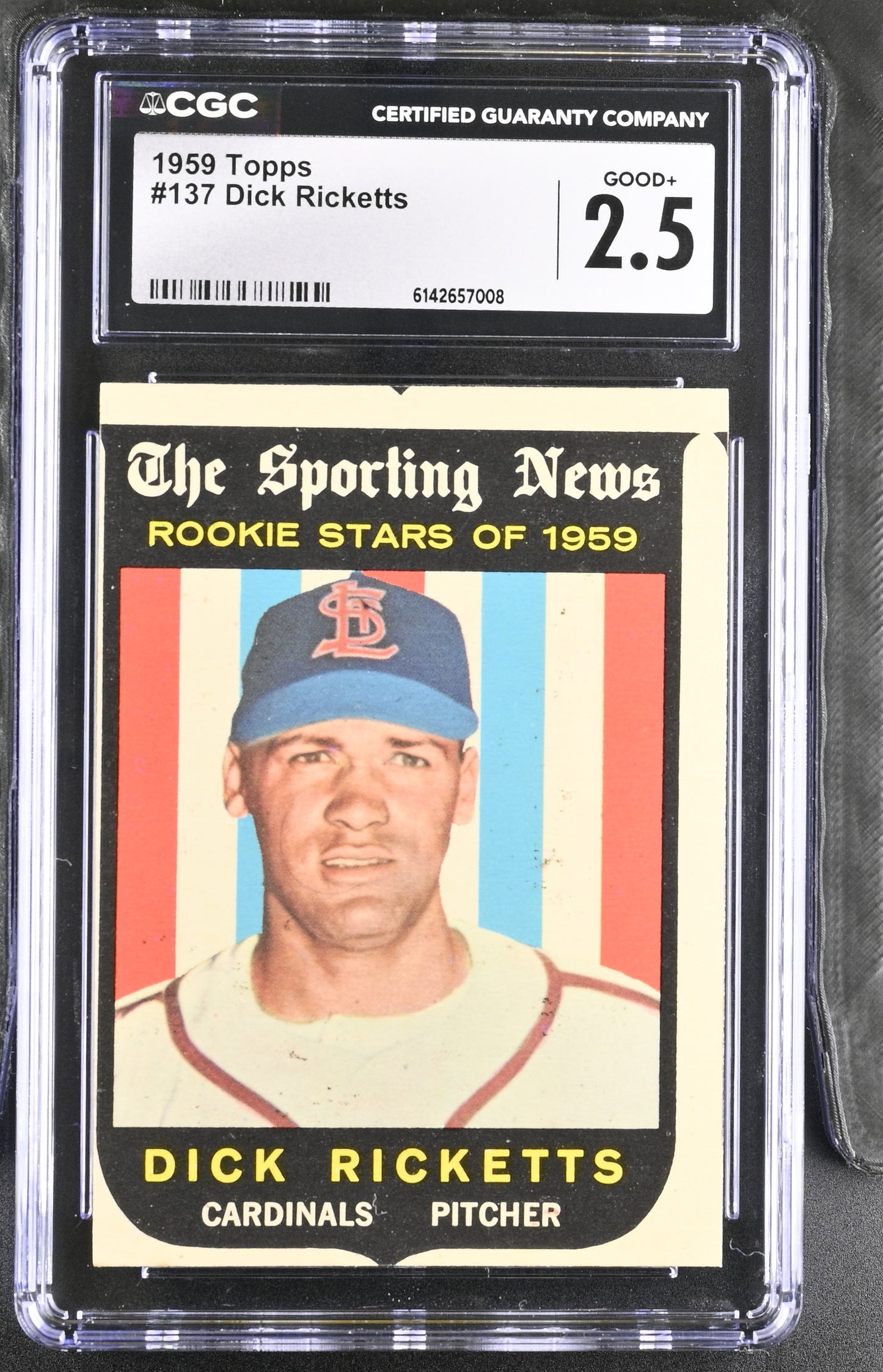 1959 Topps #137 Dick Ricketts CGC 2.5 SN 6142657008