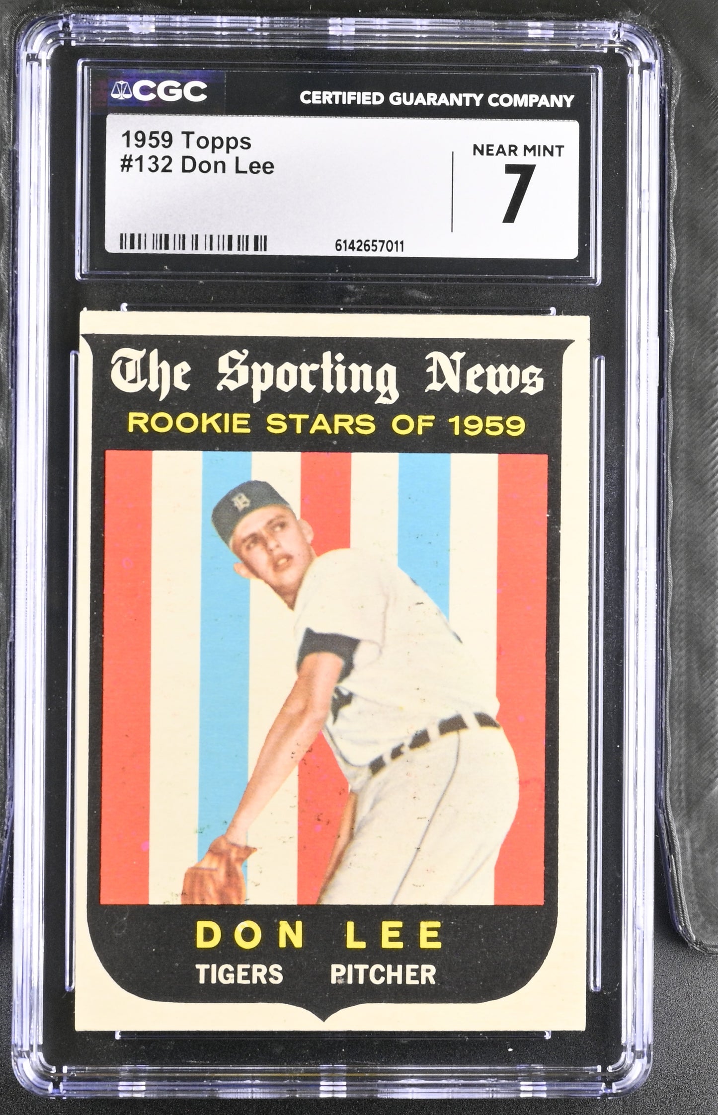 1959 Topps #132 Don Lee CGC 7 SN 6142657011