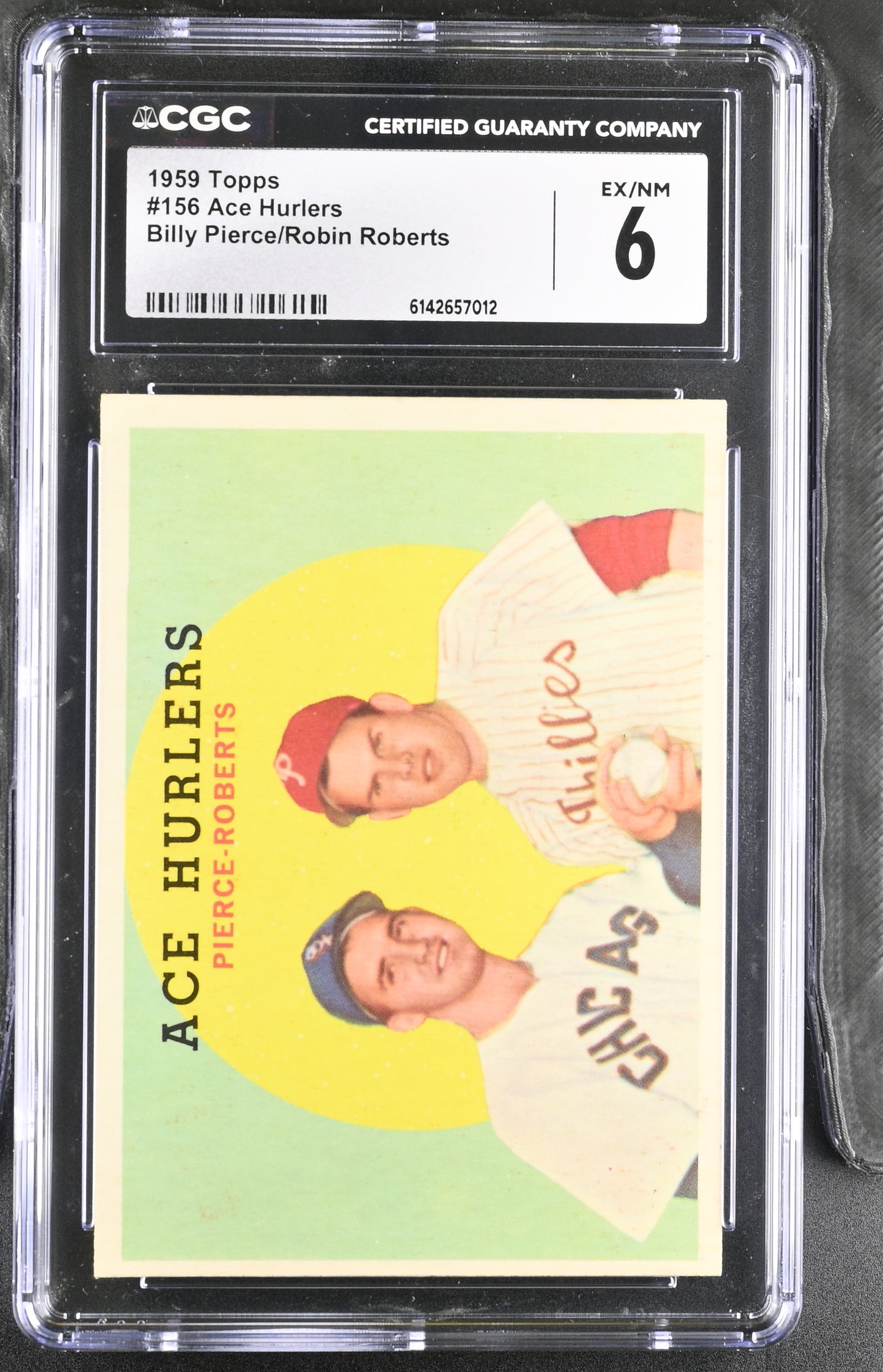1959 Topps #156 Ace Hurlers CGC 6 SN 6142657012