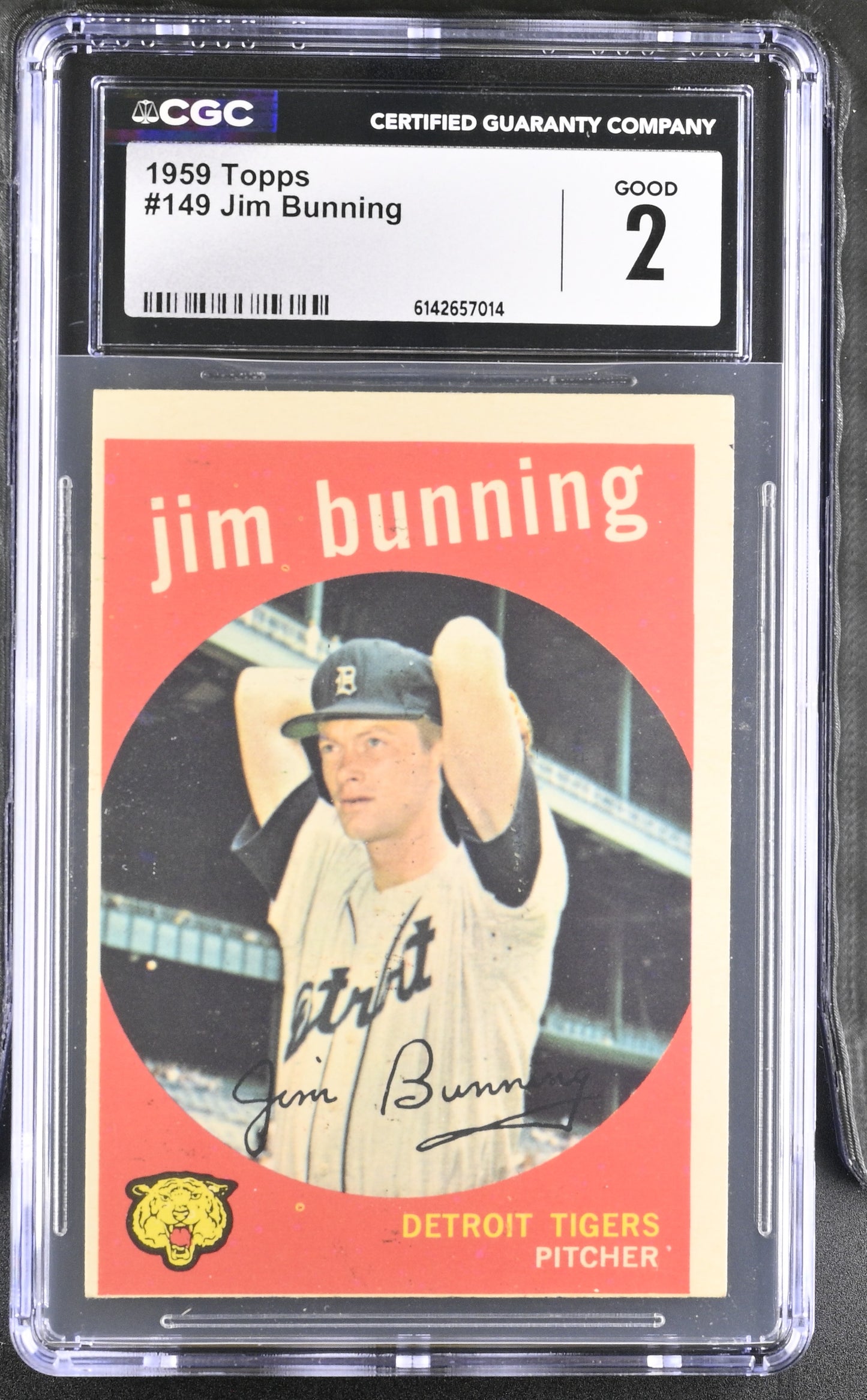1959 Topps #149 Jim Bunning CGC 2 SN 6142657014