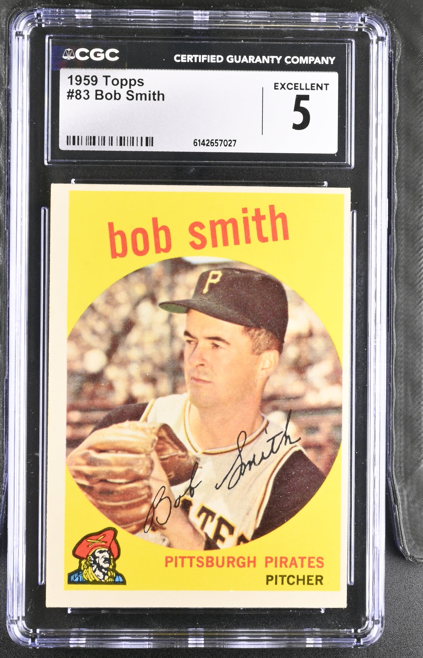 1959 Topps #83 Bob Smith CGC 5 SN 6142657027