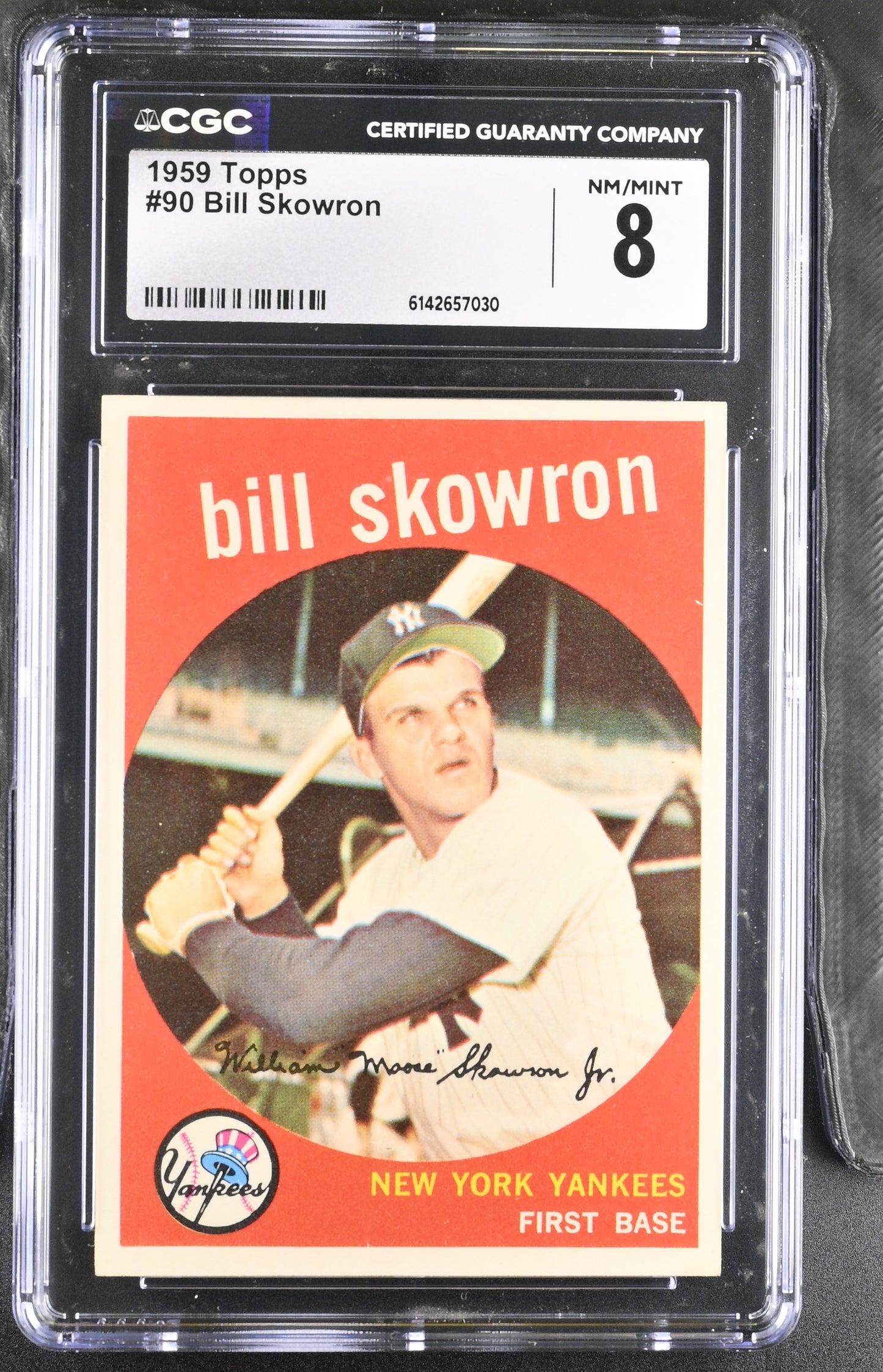 1959 Topps #90 Bill Skowron CGC 8 SN 6142657030