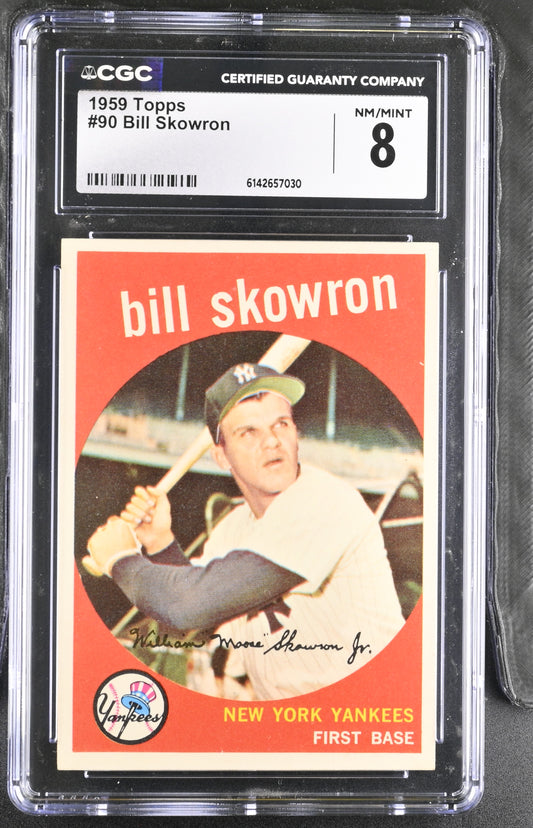1959 Topps #90 Bill Skowron CGC 8 SN 6142657030