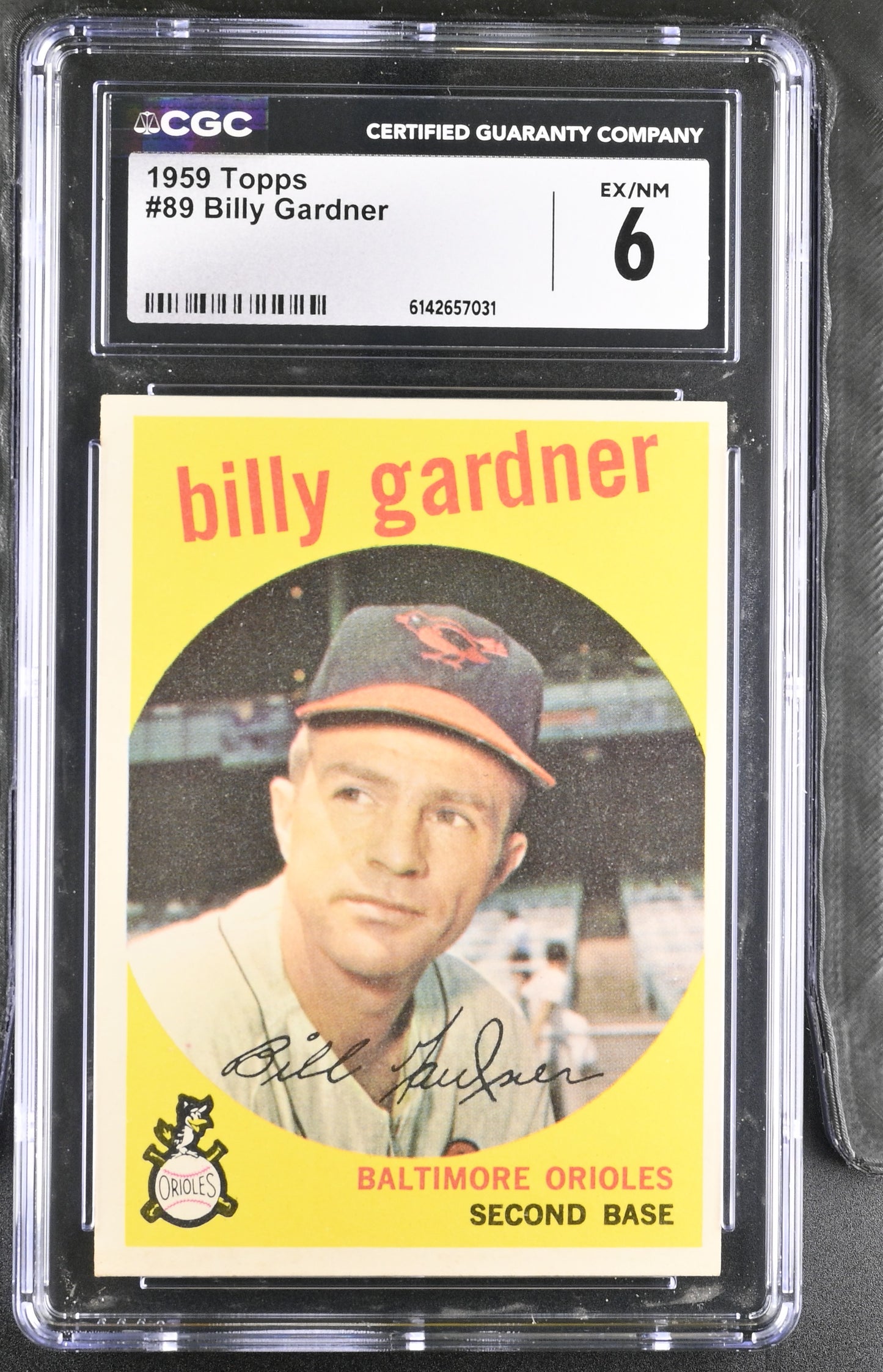 1959 Topps #89 Billy Gardner CGC 6 SN 6142657031