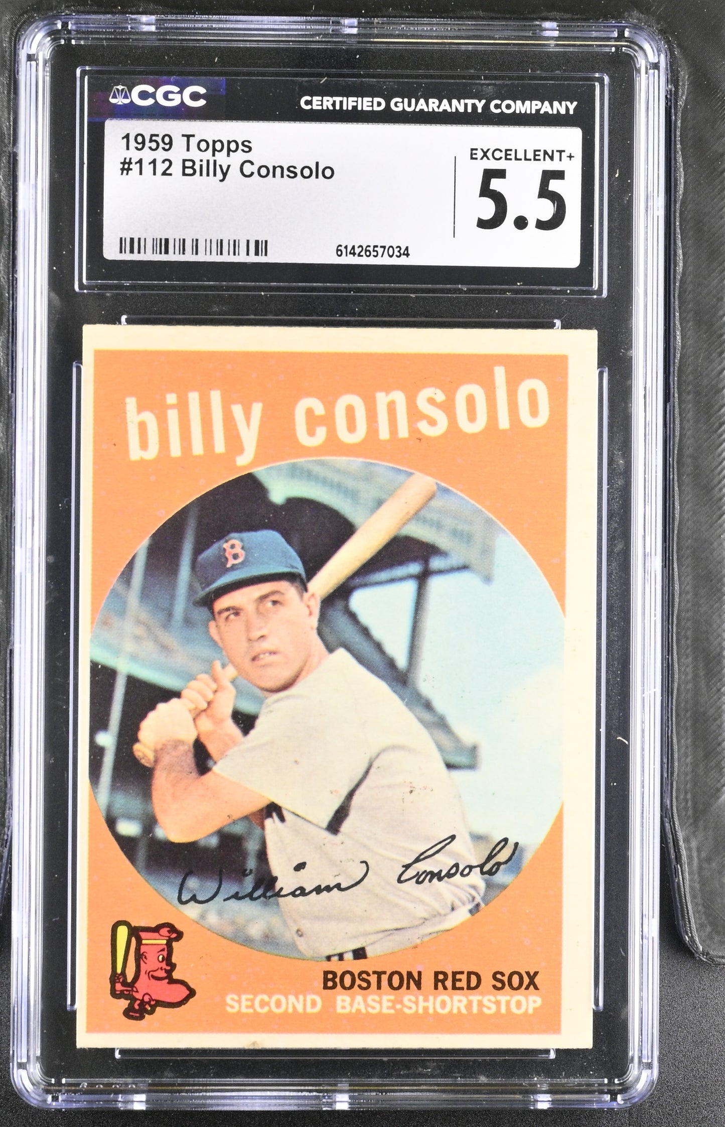 1959 Topps #112 Billy Consolo CGC 5.5 SN 6142657034