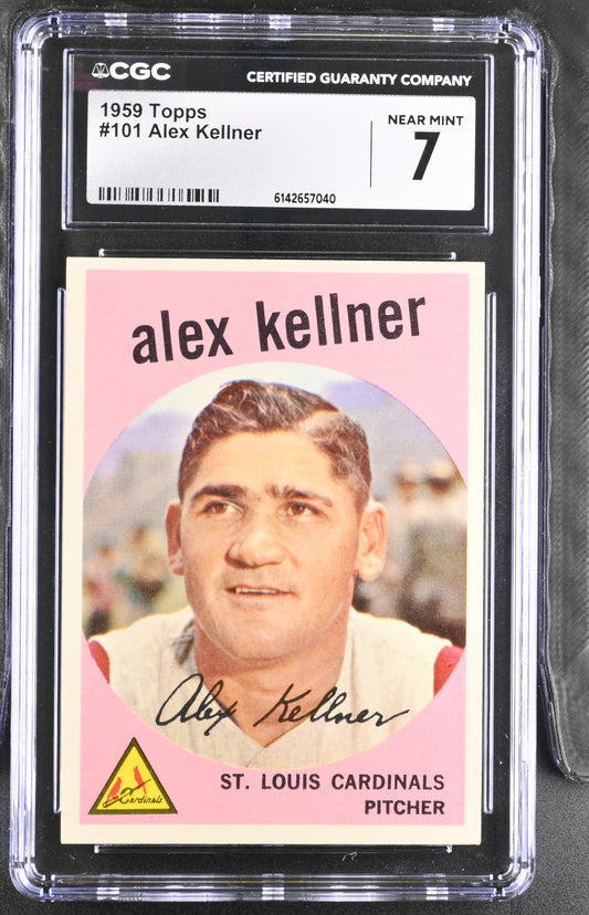 1959 Topps #101 Alex Kellner CGC 7 SN 6142657040