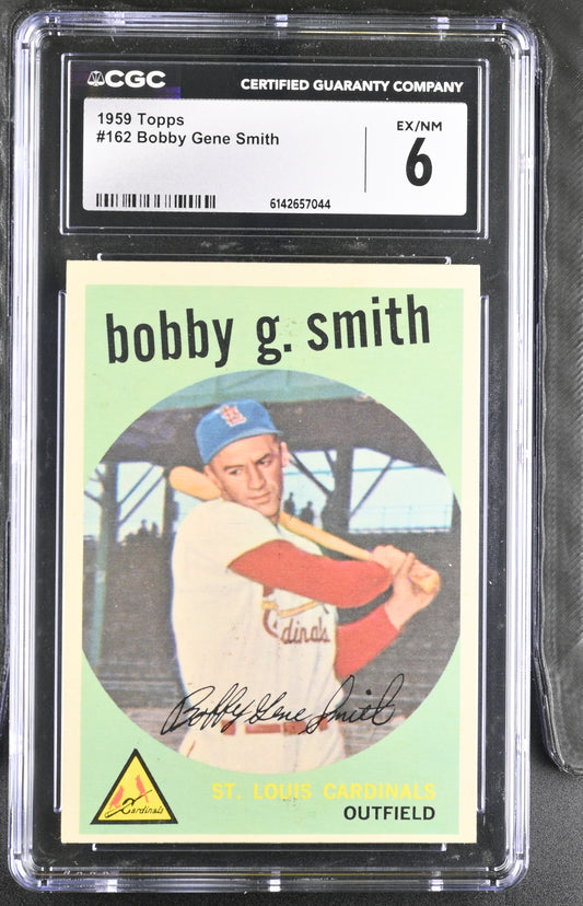 1959 Topps #162 Bobby Gene Smith CGC 6 SN 6142657044