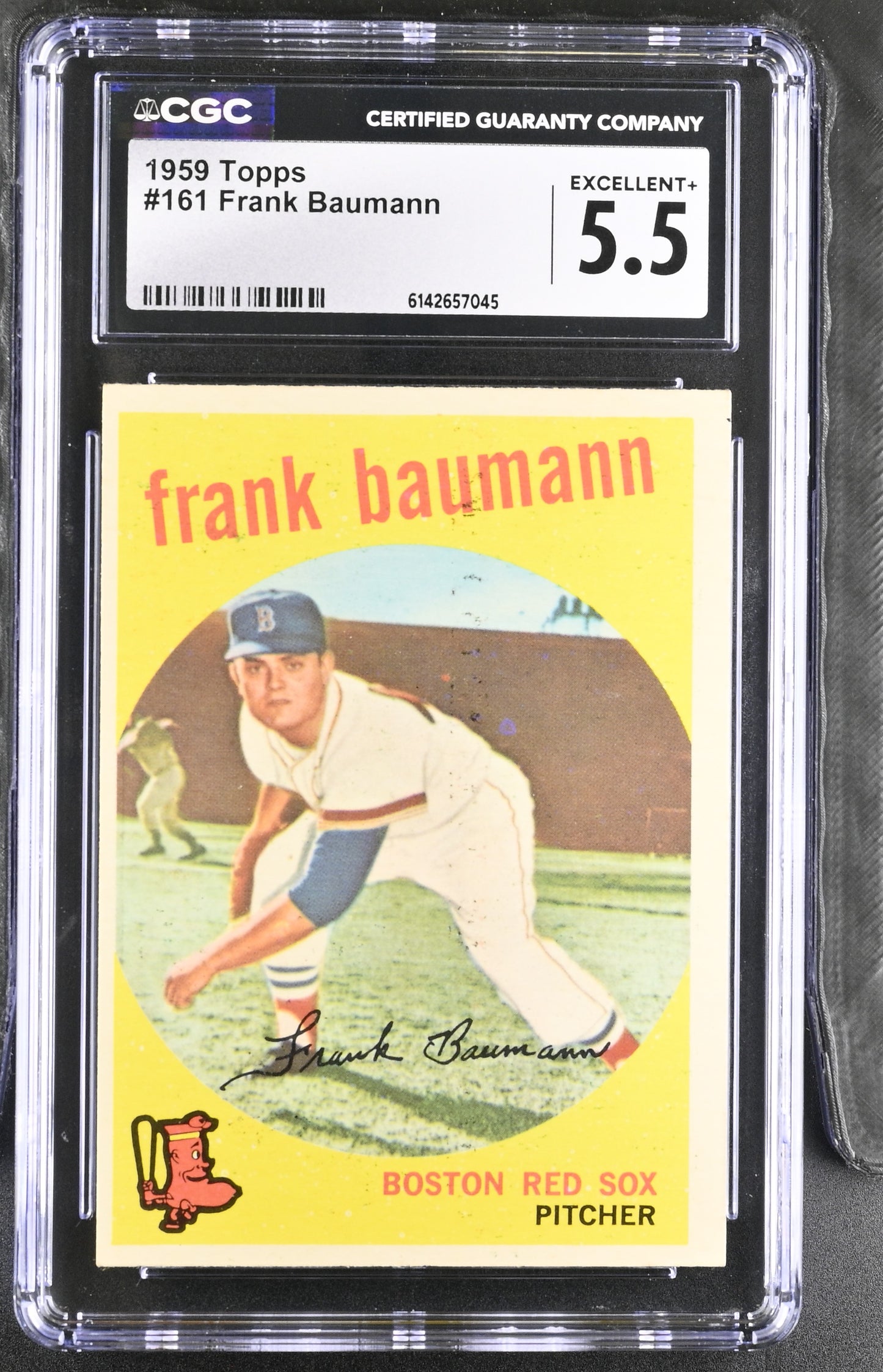 1959 Topps #161 Frank Baumann CGC 5.5 SN 6142657045