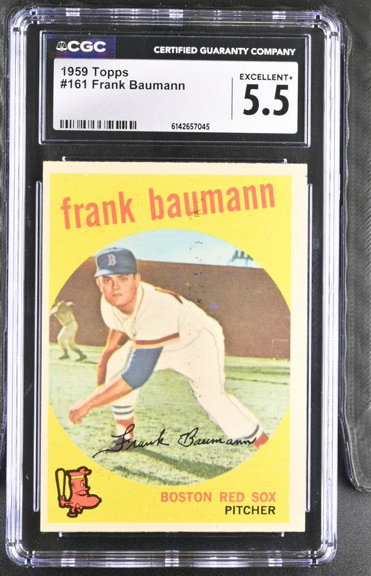 1959 Topps #161 Frank Baumann CGC 5.5 SN 6142657045