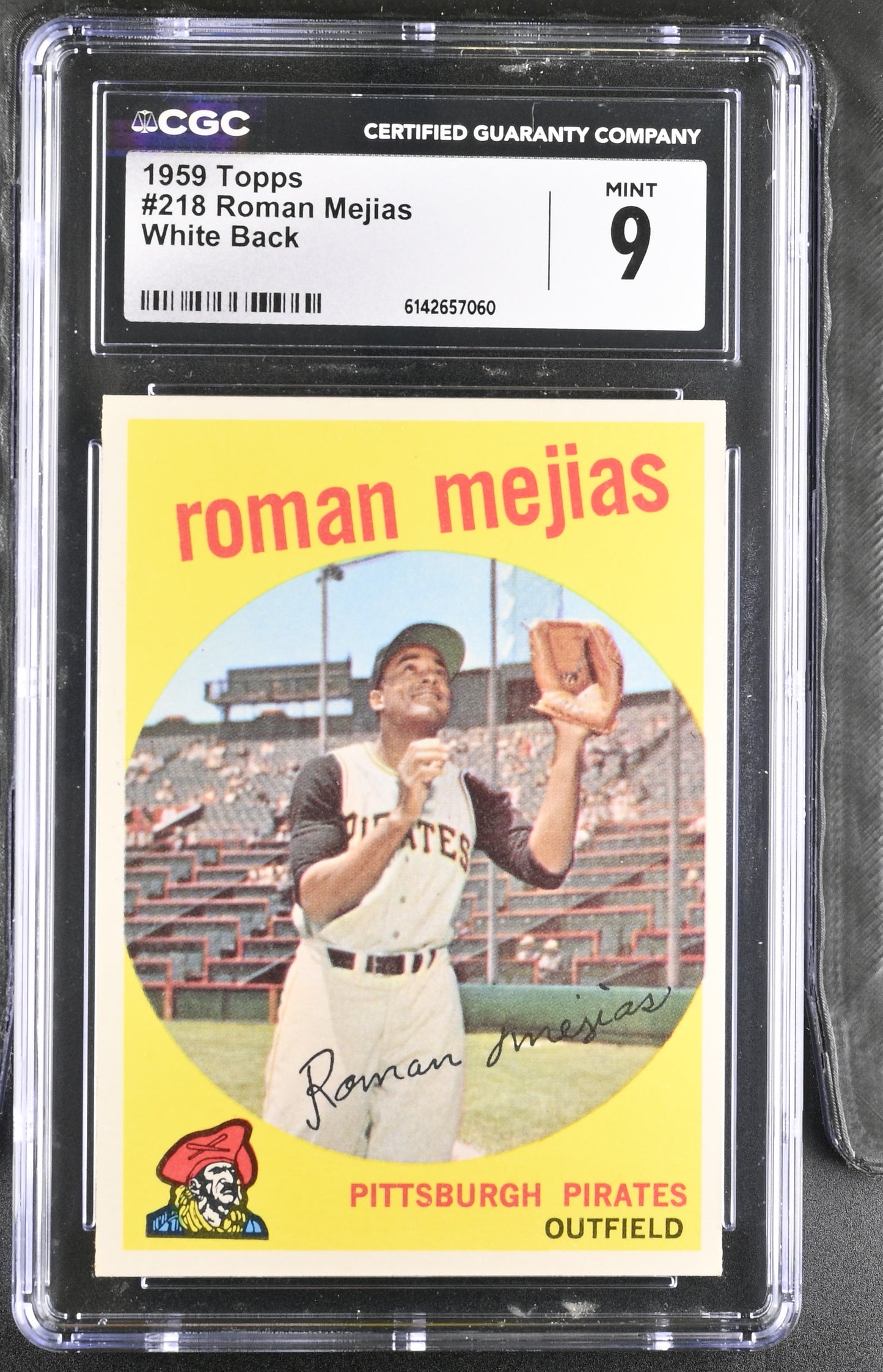 1959 Topps #218 Roman Mejias CGC 9 SN 6142657060