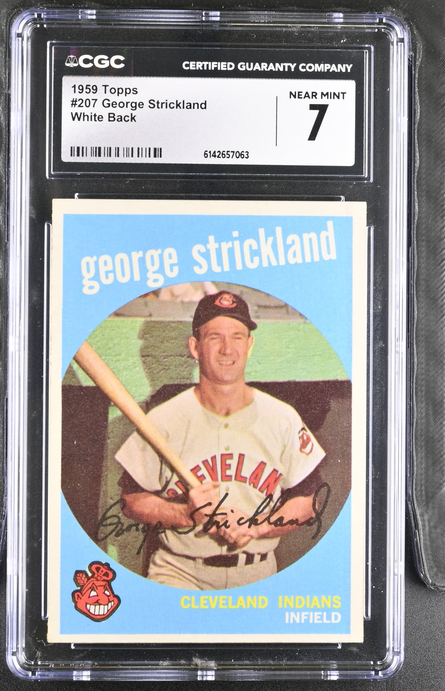 1959 Topps #207 George Strickland CGC 7 SN 6142657063