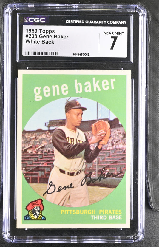 1959 Topps #238 Gene Baker CGC 7 SN 6142657069