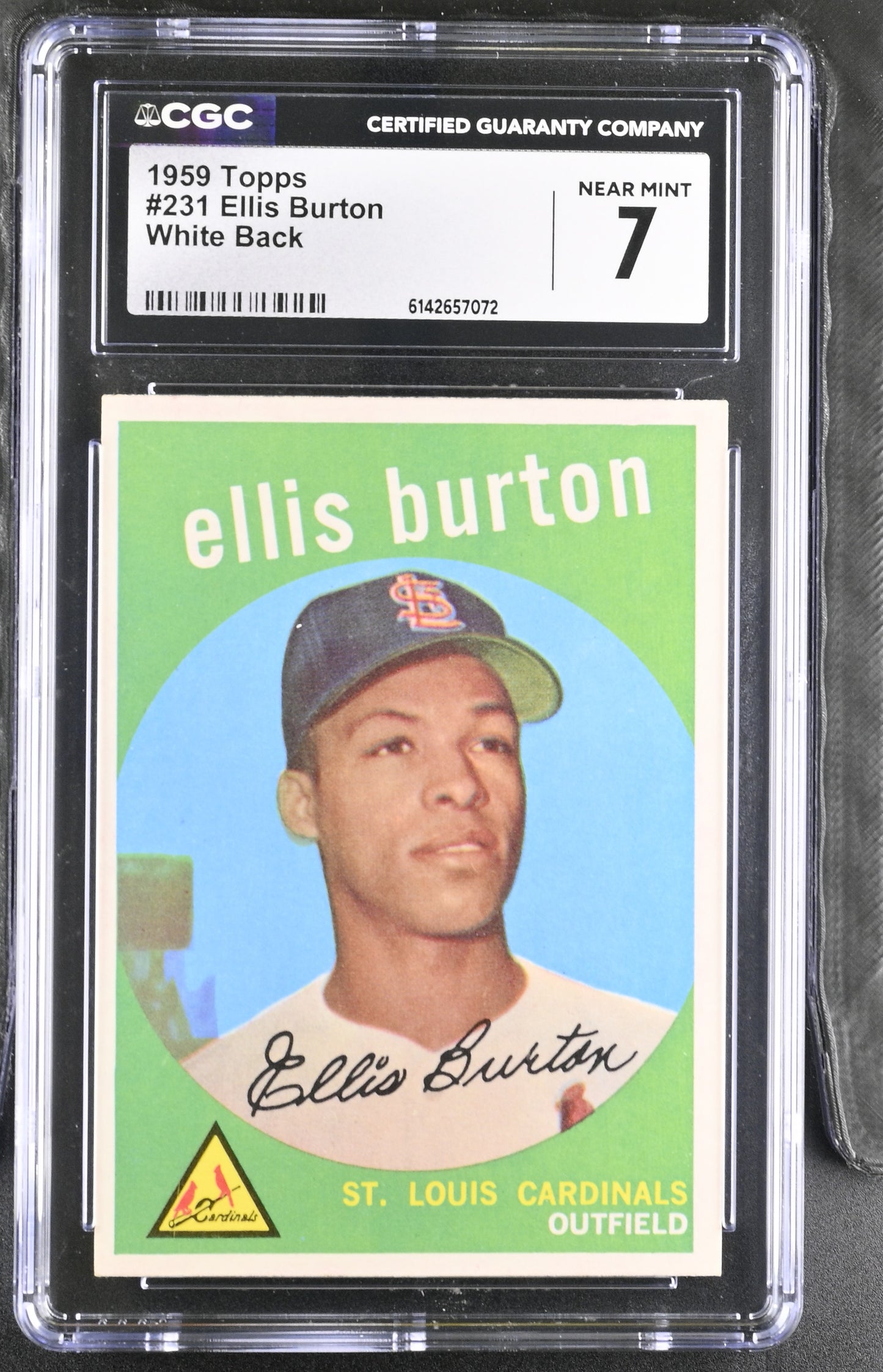 1959 Topps #231 Ellis Burton CGC 7 SN 6142657072