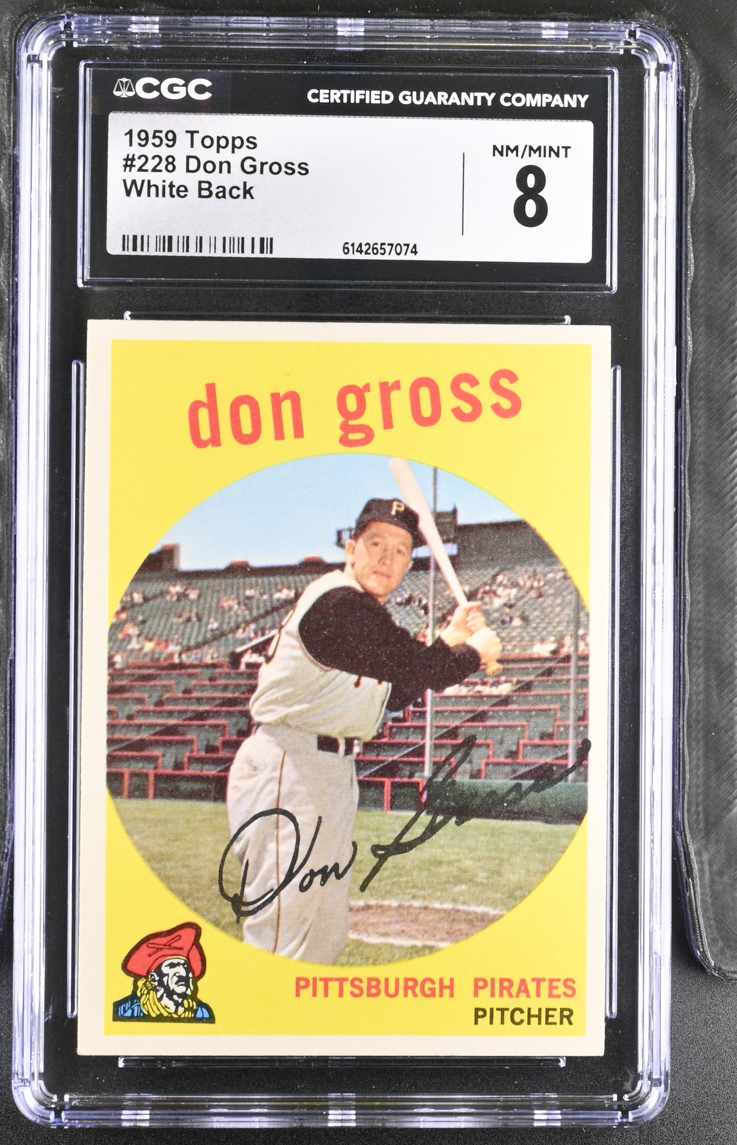 1959 Topps #228 Don Gross CGC 8 SN 6142657074