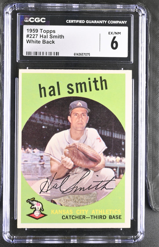 1959 Topps #227 Hal Smith CGC 6 SN 6142657075