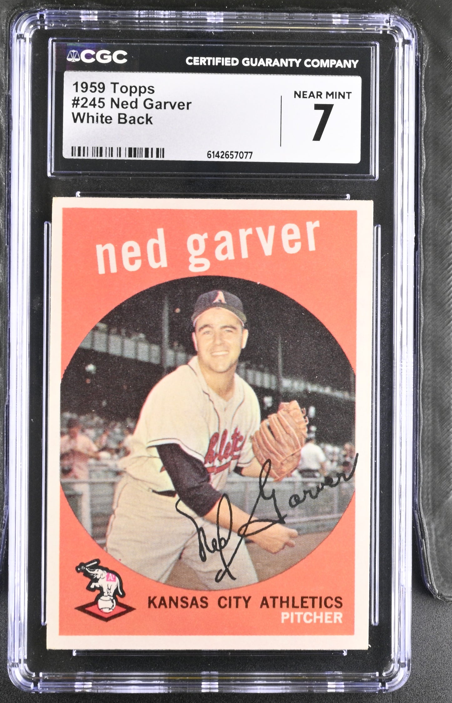 1959 Topps #245 Ned Garver CGC 7 SN 6142657077