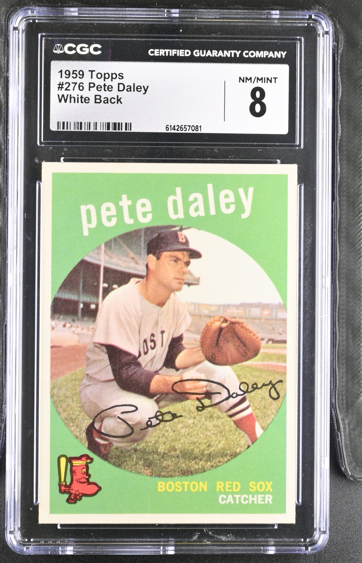 1959 Topps #276 Pete Daley CGC 8 SN 6142657081