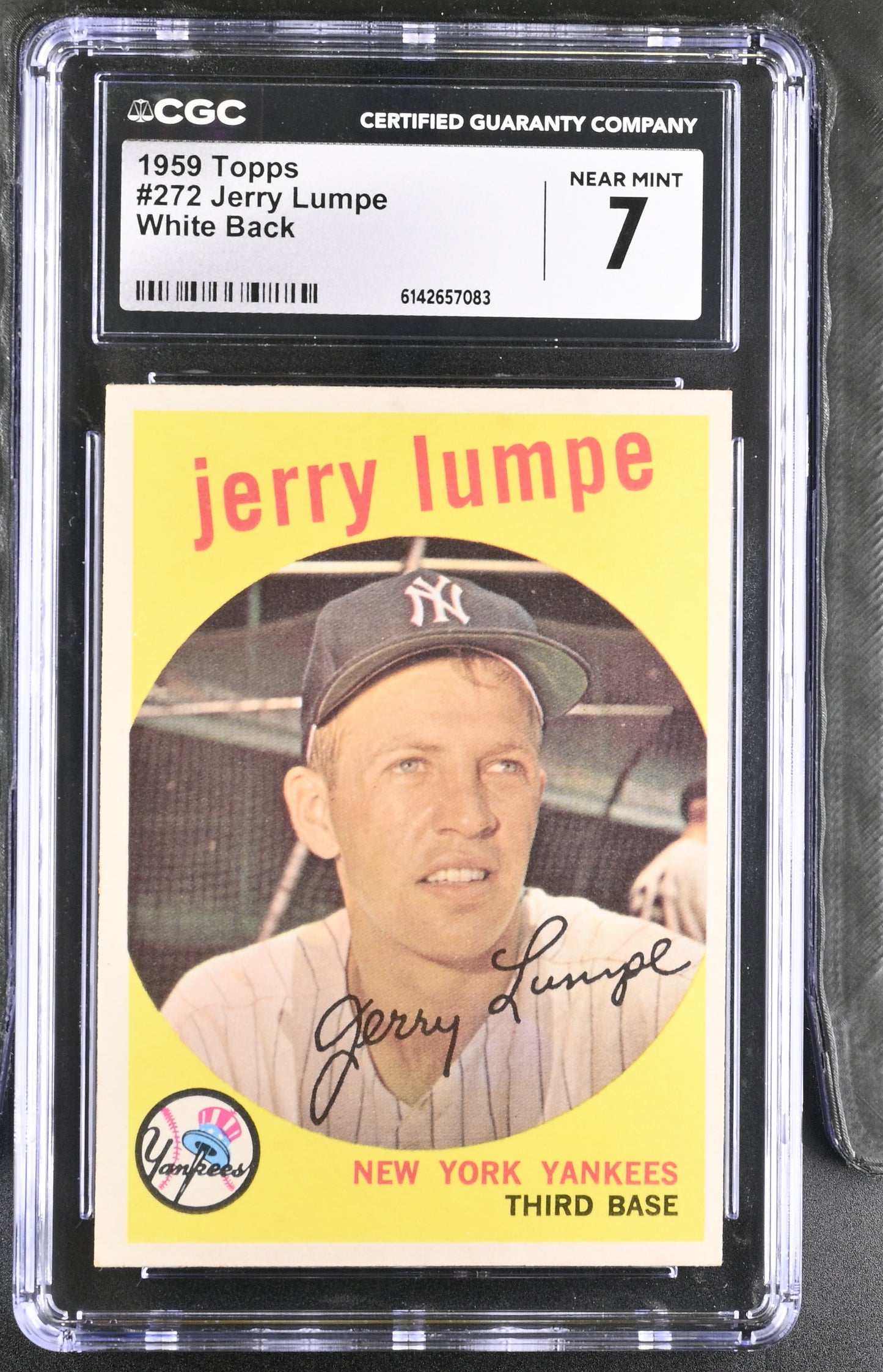 1959 Topps #272 Jerry Lumpe CGC 7 SN 6142657083
