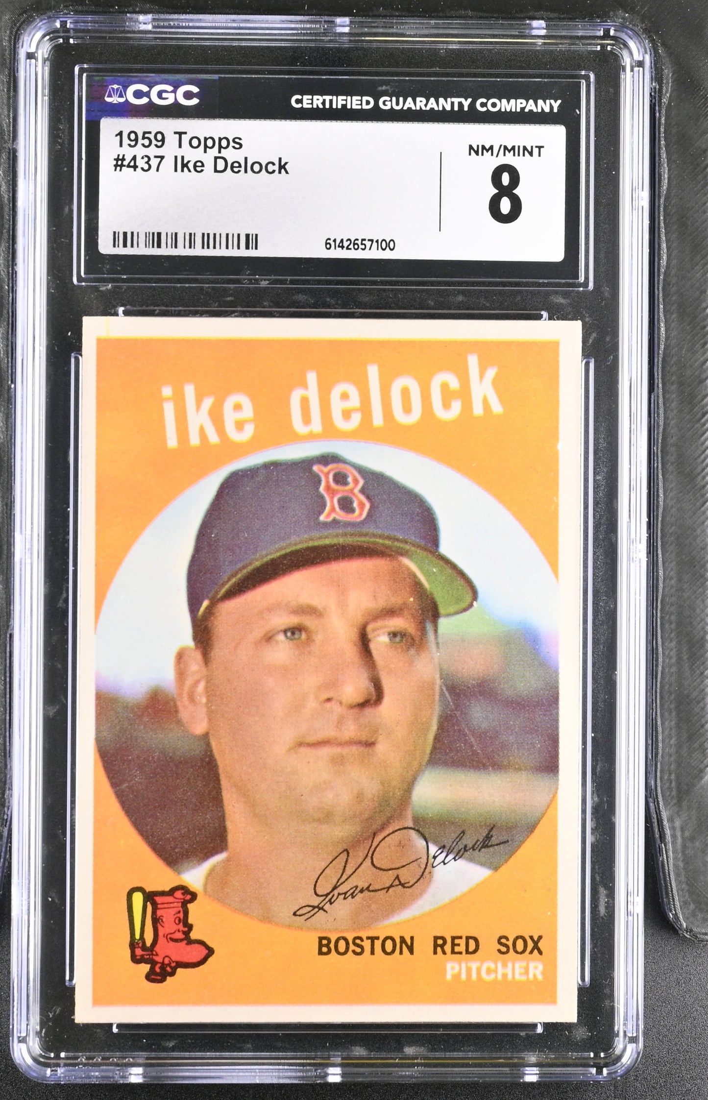 1959 Topps #437 Ike Delock CGC 8 SN 6142657100