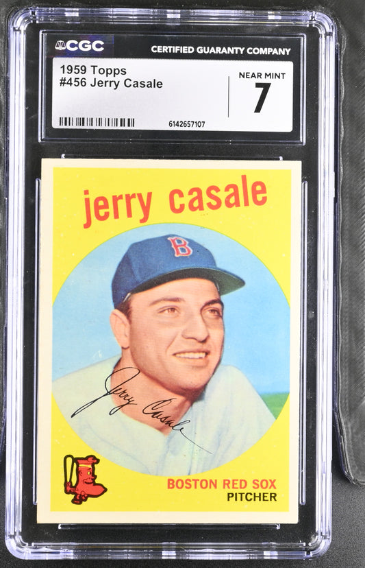 1959 Topps #456 Jerry Casale CGC 7 SN 6142657107
