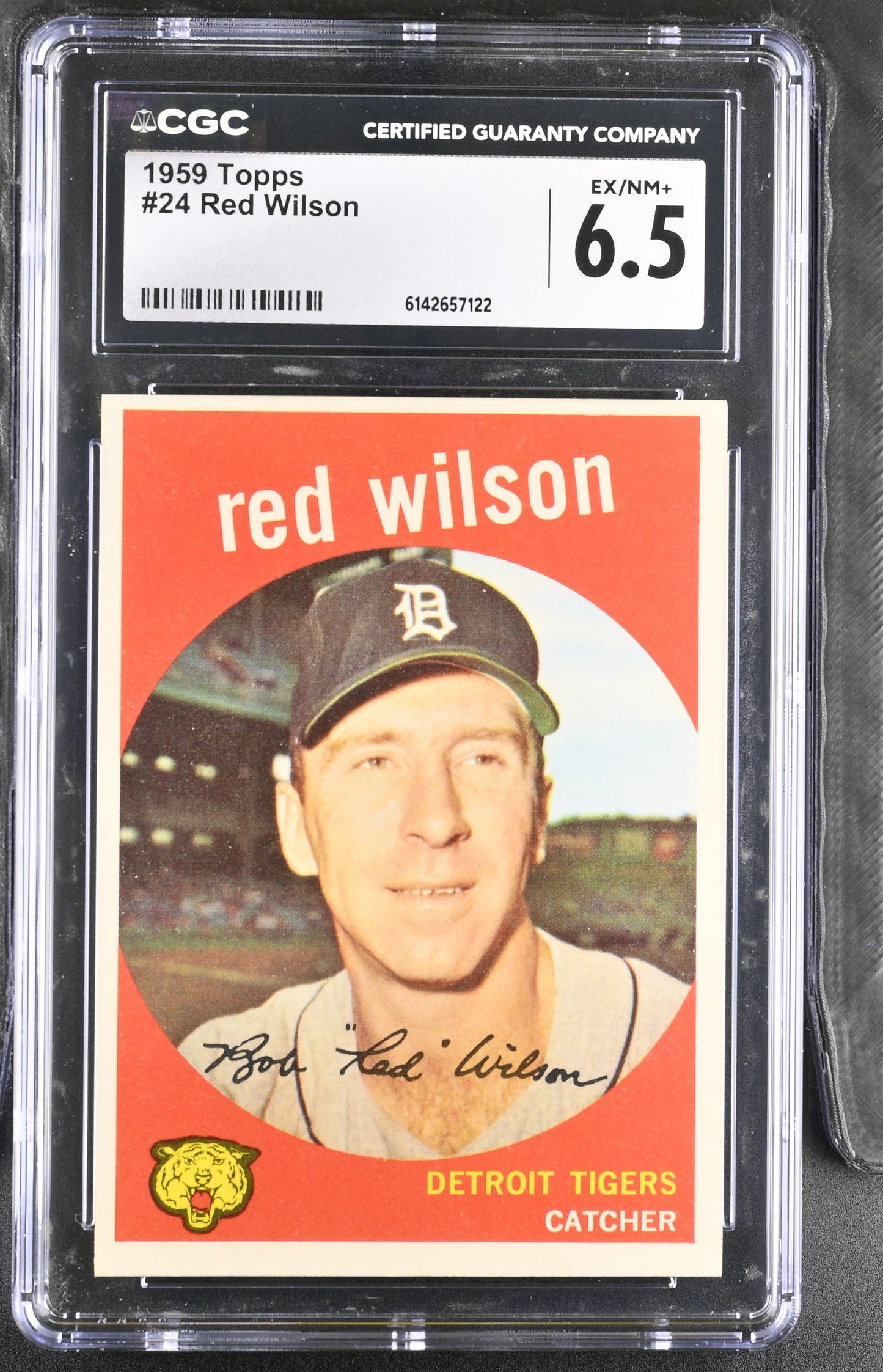 1959 Topps #24 Red Wilson CGC 6.5 SN 6142657122