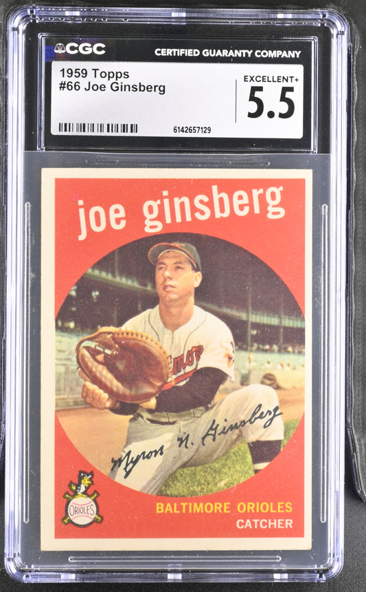 1959 Topps #66 Joe Ginsberg CGC 5.5 SN 6142657129