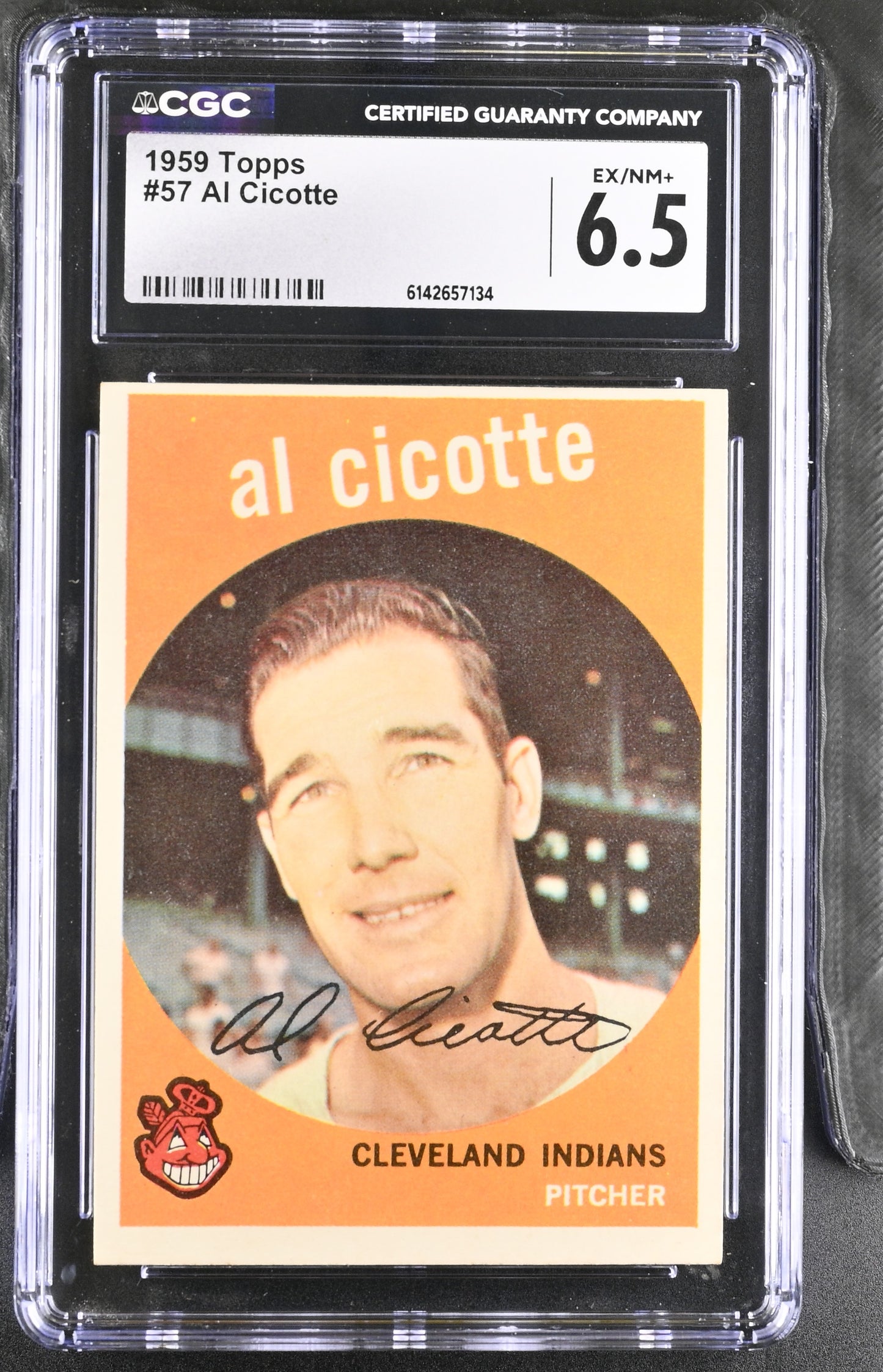 1959 Topps #57 Al Cicotte CGC 6.5 SN 6142657134