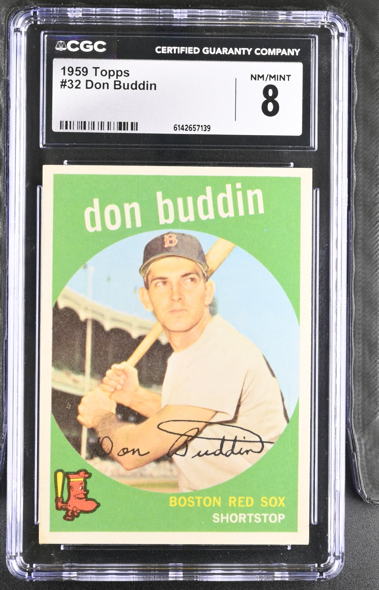 1959 Topps #32 Don Buddin CGC 8 SN 6142657139