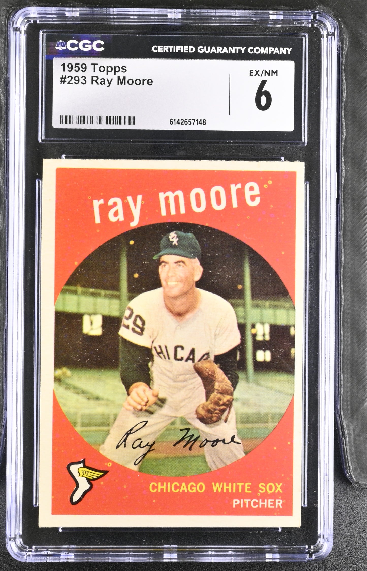 1959 Topps #293 Ray Moore CGC 6 SN 6142657148