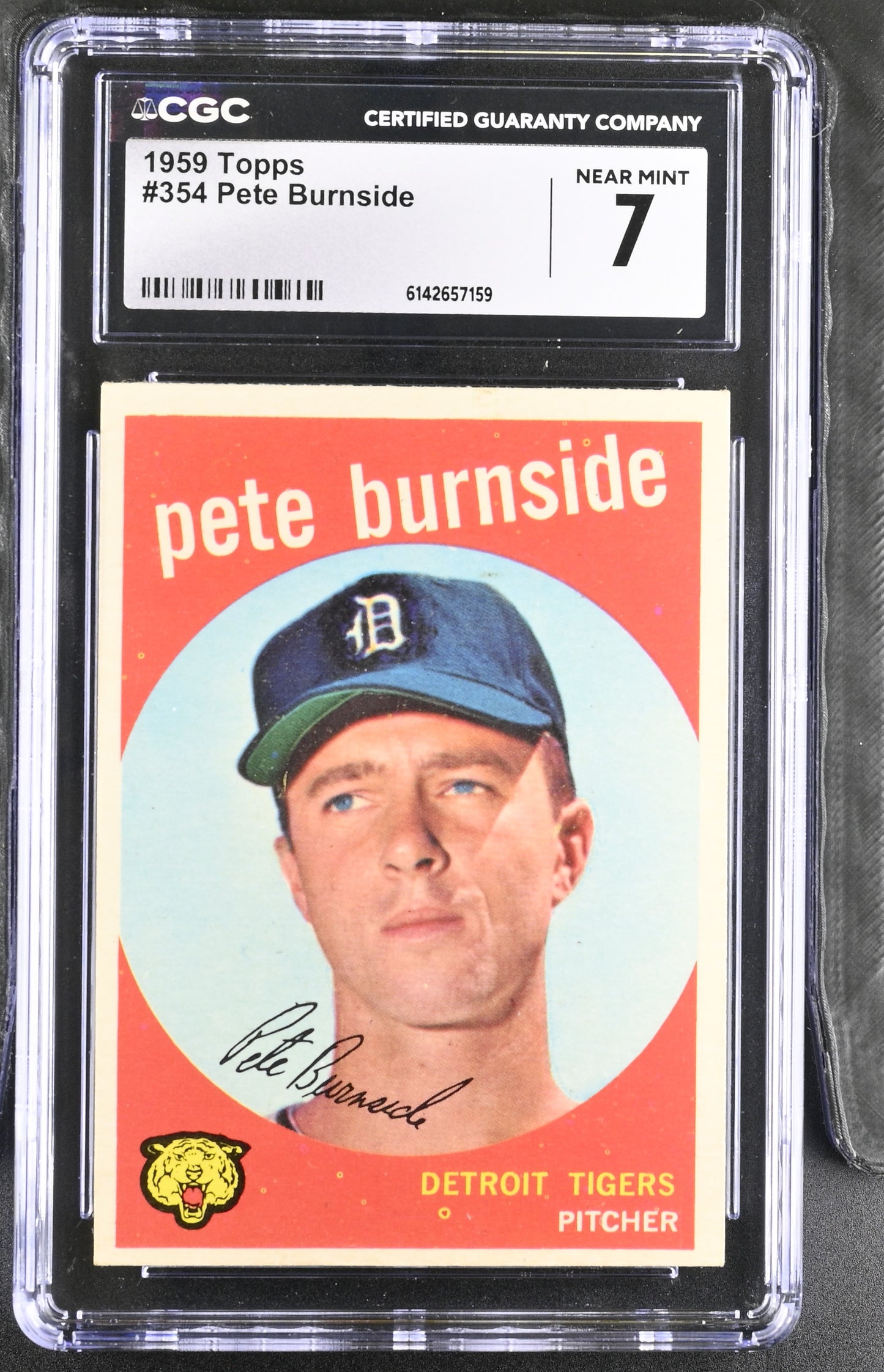 1959 Topps #354 Pete Burnside CGC 7 SN 6142657159