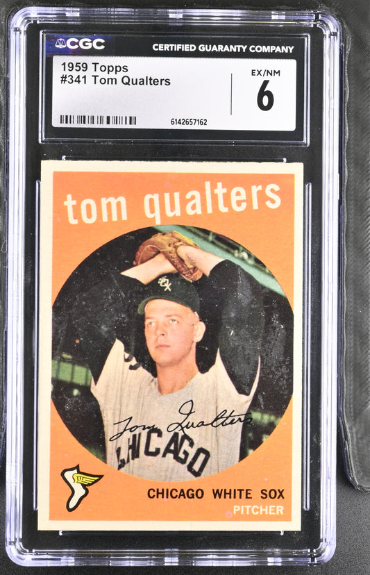 1959 Topps #341 Tom Qualters CGC 6 SN 6142657162