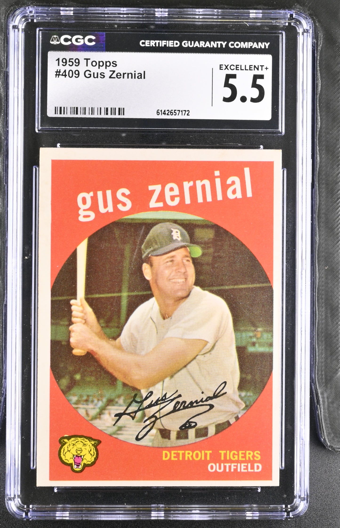 1959 Topps #409 Gus Zernial CGC 5.5 SN 6142657172