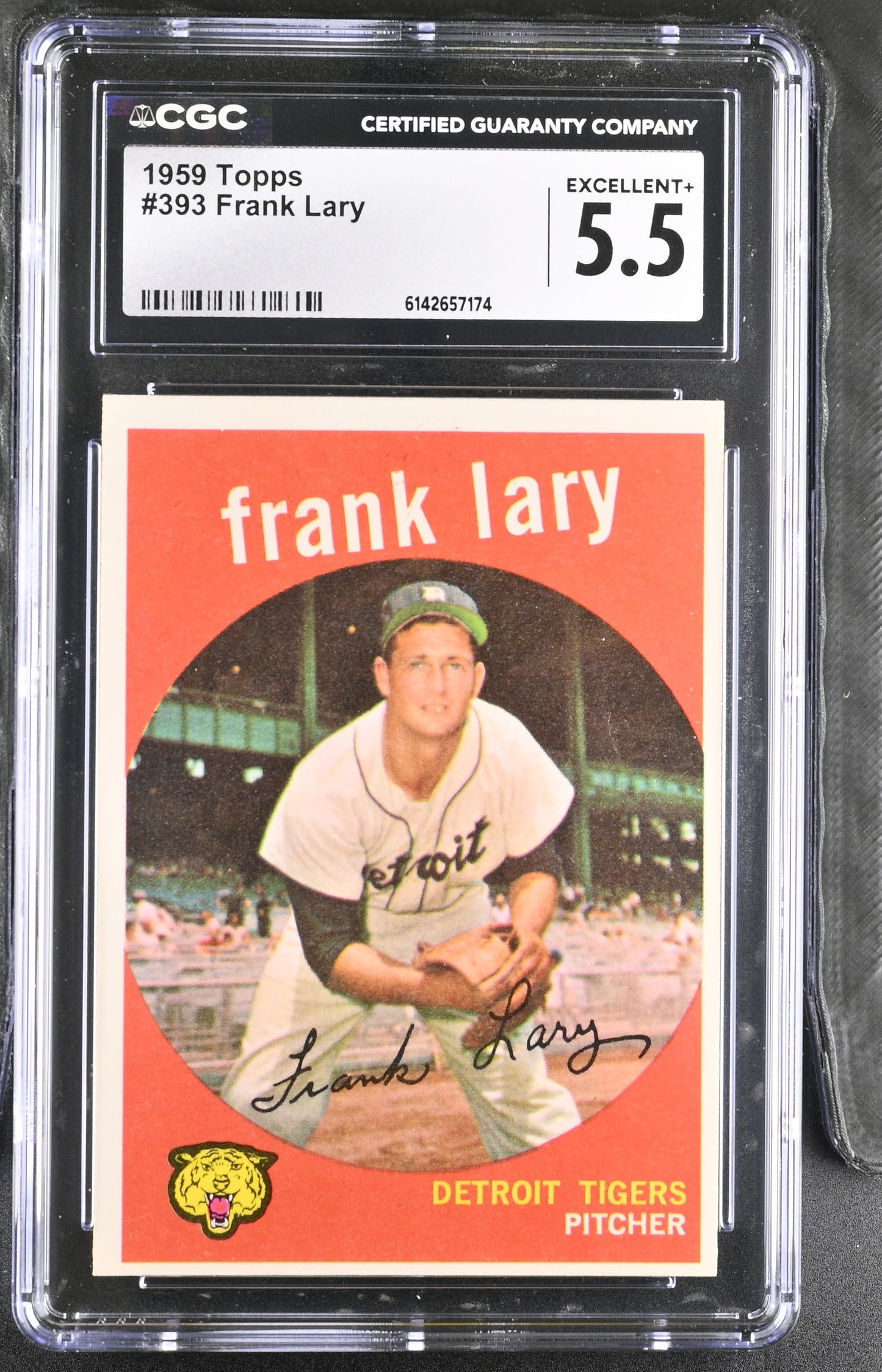 1959 Topps #393 Frank Lary CGC 5.5 SN 6142657174