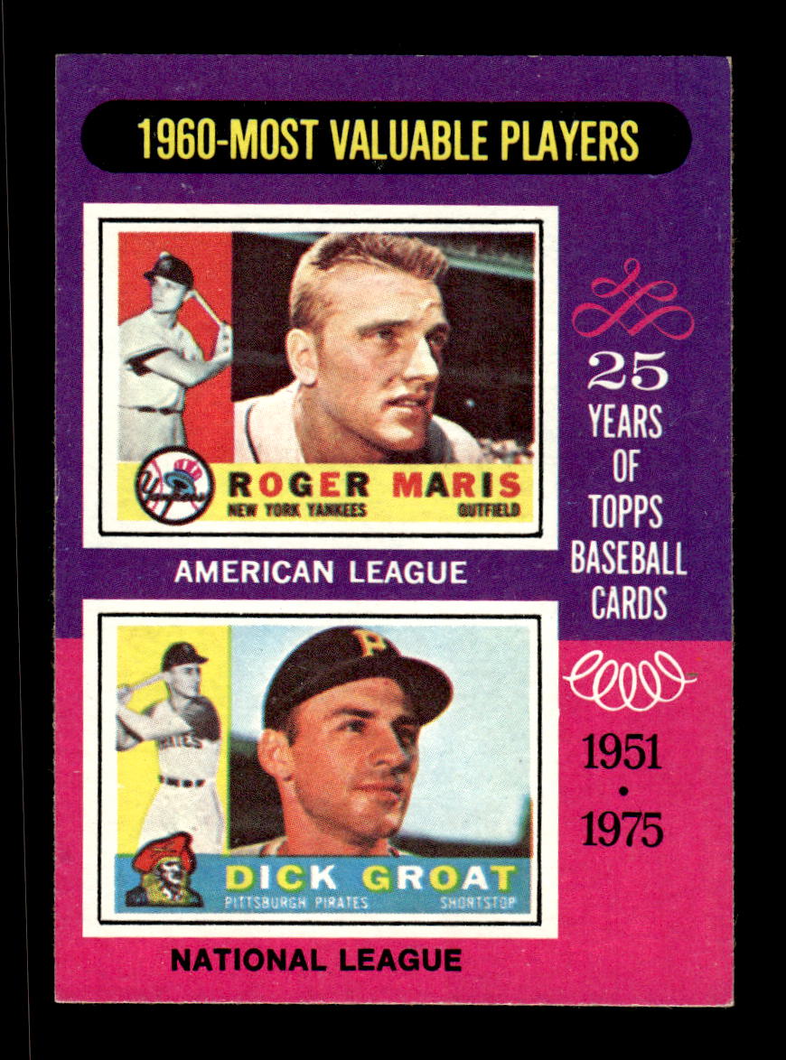 1975 Topps #198 1960 MVPs New York Yankees VGEX CS26016766