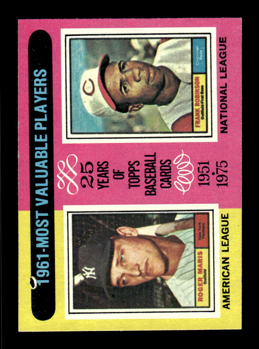 1975 Topps #199 1961 MVPs New York Yankees VGEX CS26016770