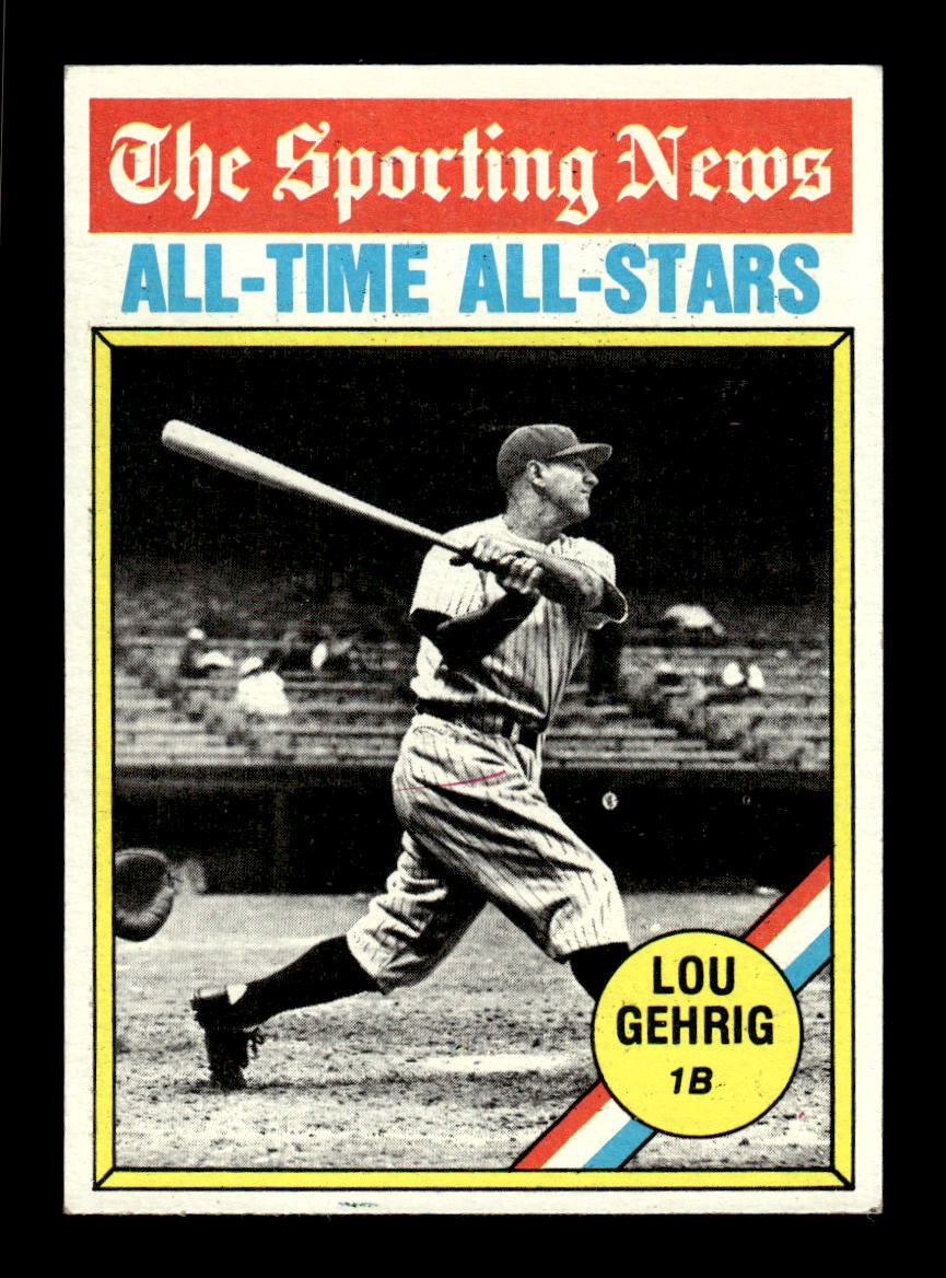 1976 Topps #341 Lou Gehrig New York Yankees VGEX CS26016778